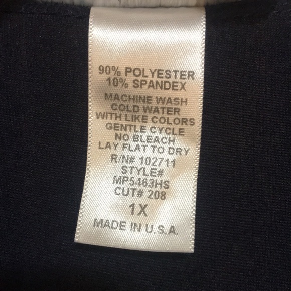 CSC Studio Ladies size 1X Navy Blue Single Button Cardigan - Picture 4 of 6